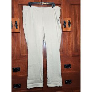 Belle by Kim Gravel Light Tan Jeans Straight Leg Pull-on Women's Size 20W